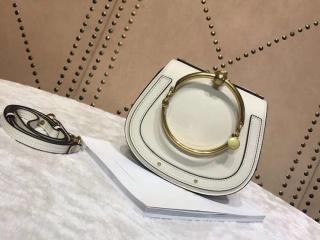 CHLOÉ クロエ バッグ スーパーコピー「NILE」スムースカーフスキンとスエードカーフスキンミディアムブレスレットバッグ レディース ショルダーバッグ 【CHC17US301HEU308】 7色選択可 Off white