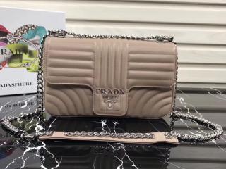 【1BD108_2D91_F0236_V_COI】 PRADA プラダ ダイアグラム バッグ コピー Diagramme レディース チェーンショルダーバッグ 4色選択可 ピンク