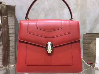 【280182】 BVLGARI ブルガリ バッグ コピー Serpenti Forever セルペンティ フォーエバー フラップカバー ハンドバッグ レディース ショルダーバッグ 4色可選択 ルビーレッド