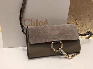 【CHC16WP796H2O23W】 CHLOÉ クロエ バッグ コピー「FAYE」ストラップ付きウォレット ミニバッグ レディース ショルダーバッグ 5色選択可 motty grey