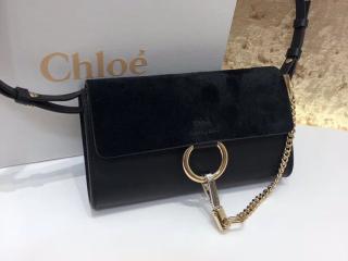 【CHC16WP796H2O001】 CHLOÉ クロエ バッグ スーパーコピー「FAYE」ストラップ付きウォレット ミニバッグ レディース ショルダーバッグ 5色選択可 black