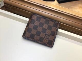 【N63167】 LOUIS VUITTON ルイヴィトン ダミエ・エベヌ 財布 コピー ポルトフォイユ・ミュルティプル ヴィトン メンズ 二つ折り財布