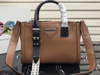 【1BA175_2BYA_F031W_V_MQO】 PRADA プラダ コンセプト バッグ スーパーコピー Concept ハンドバッグ レディース ショルダーバッグ 4色選択可 ブラウン