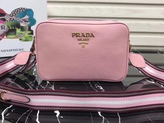 【1BH082_2BBE_F0442_V_NOO】 PRADA プラダ バッグ コピー レザー レディース ショルダーバッグ 4色選択可 ピンク