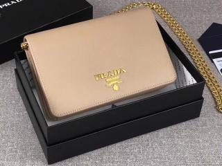 【1BP006_NZV_F0770_V_COM】 PRADA プラダ バッグ コピー レディース ショルダーバッグ 3色選択可 ベージュピンク レザー