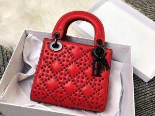 【M0598SLOC_M927】 DIOR ディオール バッグ コピー ハンドバッグ カーフスキン “LADY DIOR” ミニバッグ レディース ショルダーバッグ 3色選択可 レッド