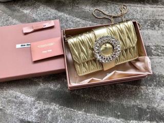 【5BH095_N88_F0846_V_OOO】 MIUMIU ミュウミュウ バッグ スーパーコピー マテラッセ マイ ミュウ バッグ レディース ショルダーバッグ 5色選択可 pirite
