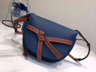 【321.56.T20】 LOEWE ロエベ ゲート バッグ スーパーコピー Gate スモール レディース ショルダーバッグ 7色選択可 Varsity Blue/Pecan Color 0010186302