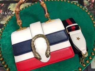 【523367 CWLMT 9090】 GUCCI グッチ ディオニュソス バッグ コピー Dionysus ミニトップハンドルバッグ レディース ショルダーバッグ 2色可選択 ホワイト レザー