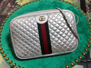 【541051 0U12T 8562】 GUCCI グッチ バッグ スーパーコピー シルバー ラミネート レザー スモール レディース ショルダーバッグ