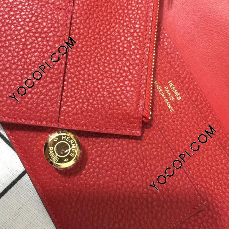 ギフトにも♪》 エルメス 財布 ドゴン コンパクト ウォレット
