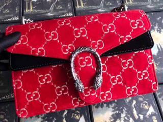 ‎【400249 9JTIB 6464】 GUCCI グッチ ディオニュソス バッグ スーパーコピー Dionysus GGベルベット スモール レディース ショルダーバッグ 3色可選択 レッド
