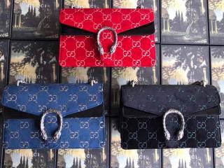 ‎【400249 9JTIB 1000】 GUCCI グッチ ディオニュソス バッグ コピー Dionysus GGベルベット スモール レディース ショルダーバッグ 3色可選択 ブラック