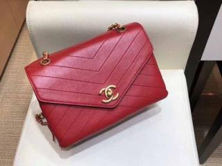 【A57431 Y83566 4B953】 CHANEL シャネル バッグ スーパーコピー フラップ バッグ ラムスキン レディース ショルダーバッグ 22cm 4色可選択 レッド
