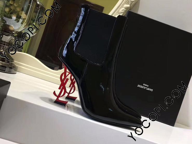 Saint Laurentレザーブーツ☆ロゴヒール☆ Saint Laurentブーツ