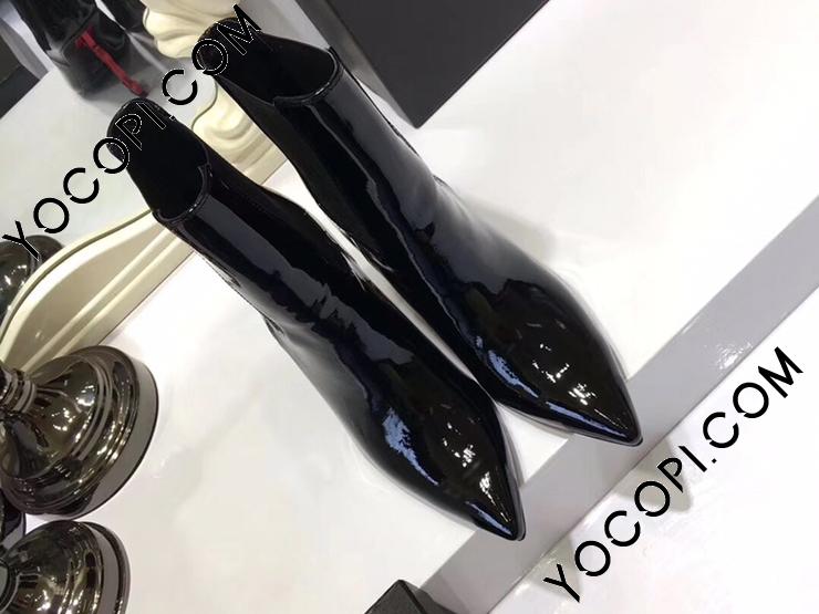 Saint Laurentレザーブーツ☆ロゴヒール☆ Saint Laurentブーツ