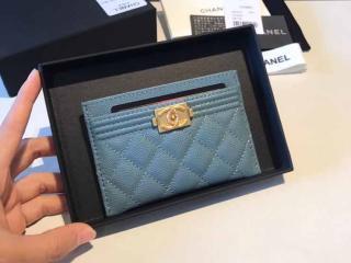 【A84431 Y33262 11142】 BOY CHANEL ボーイ シャネル カードケース スーパーコピー グレインド ゴートスキン ゴールド金具 6色可選択