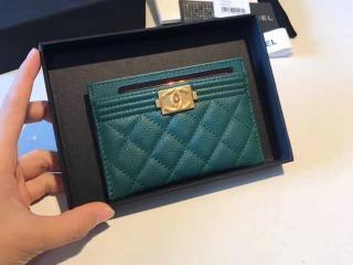 【A84431 Y33262 11143】 BOY CHANEL ボーイ シャネル カードケース コピー グレインド ゴートスキン ゴールド金具 6色可選択
