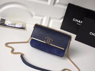 【A57560 Y33357 5B313】 CHANEL シャネル バッグ コピー フラップ バッグ グレインド カーフスキン & スウェード カーフスキン レディース ショルダーバッグ 4色可選択 ネイビーブルー