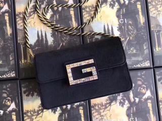 【544242 9STCX 8005】 GUCCI グッチ バッグ コピー スクエアG レディース ショルダーバッグ 3色可選択 ブラック ベルベット