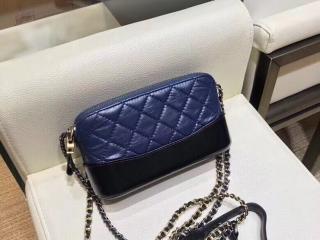 【A94505 Y61477 C0202】 CHANEL'S GABRIELLE ガブリエル ドゥ シャネル バッグ スーパーコピー チェーンクラッチ メタリック クランプル カーフスキン レディース ショルダーバッグ 2色可選択 ネイビー