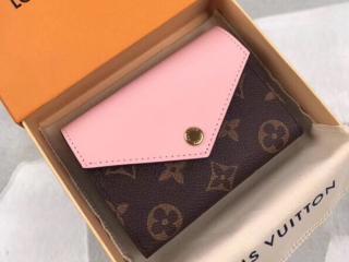 【M62933】 LOUIS VUITTON ルイヴィトン モノグラム 財布 コピー ポルトフォイユ・ゾエ ヴィトン レディース 三つ折り財布 3色可選択 ローズ・バレリーヌ
