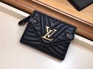【M63427】 LOUIS VUITTON ヴィトン 財布 スーパーコピー ルイ･ヴィトンニューウェーブ コンパクト・ウォレット レディース 三つ折り財布 3色可選択 ブラック