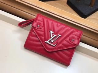 【M63428】 LOUIS VUITTON ヴィトン 財布 コピー ルイ･ヴィトンニューウェーブ コンパクト・ウォレット レディース 三つ折り財布 3色可選択 レッド