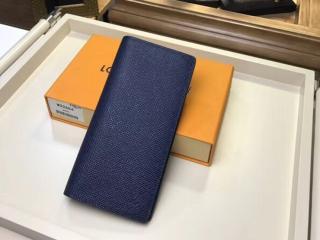 【M30502】 LOUIS VUITTON ルイヴィトン タイガ 長財布 コピー ポルトフォイユ・ブラザ ヴィトン メンズ 二つ折り財布 2色可選択 ブルーマリーヌ