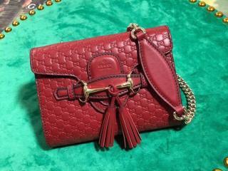 【449636 BMJ1J 6433】 GUCCI グッチ バッグ コピー GGマーク レディース チェーンミニショルダーバック 5色可選択 レッド