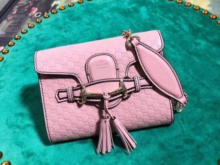 【449636 BMJ1J 6436】 GUCCI グッチ バッグ スーパーコピー GGマーク レディース チェーンミニショルダーバック 5色可選択 ソフトピンク