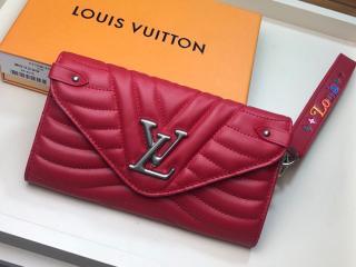 【M63299】 LOUIS VUITTON ルイ･ヴィトン 長財布 コピー ニューウェーブ ロング･ウォレット レディース 二つ折り財布 4色可選択 レッド