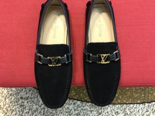 ルイヴィトンカジュアルシューズ 1A44TZ ホッケンハイム・ライン ローファー LOUIS VUITTON紳士靴 黒