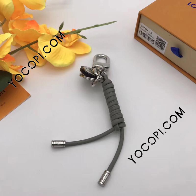 ルイヴィトン キーホルダー キーリング レザーロープ ポルトクレ