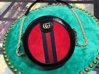 【550618 D6ZYB】 GUCCI グッチ オフィディア バッグ コピー ophidia ミニ ラウンド レディース ショルダーバッグ 2色可選択 レッド