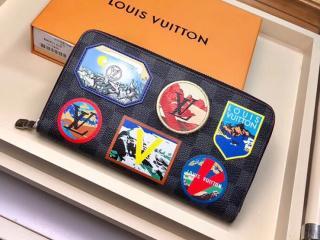 【N60153】 LOUIS VUITTON ルイヴィトン ダミエ･グラフィット 長財布 スーパーコピー ジッピー・オーガナイザー NM メンズ ラウンドファスナー財布