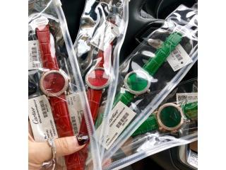PRTY81　カルティエ時計　レディース用　Cartier電池式時計　33ｍｍ　文字盤　赤色、黒、白色、グリーン　4色選択可