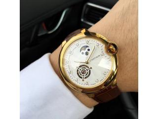 カルティエ時計 腕時計 43mm 自動巻き時計男用　【ケース 】ゴールド シルバー ダークコーヒー色 ピンクゴールド　4色選択可