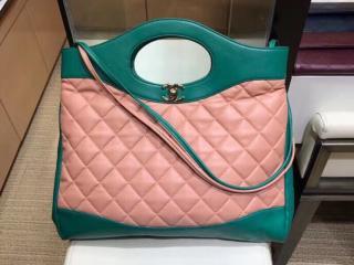【A57977 Y83999 C4507】 シャネル バッグ スーパーコピー 18/19年秋冬 CHANEL 31 ラージ ショッピング バッグ ラムスキン レディース ハンドバッグ