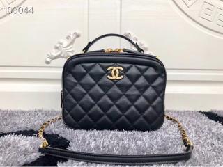 【A57905 Y83940 94305】 CHANEL シャネル バッグ コピー 18/19年秋冬 ヴァニティー ケース カーフスキン レディース ショルダーバッグ 3色可選択 ブラック