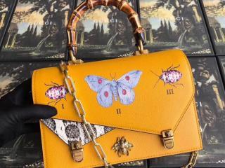 【488715 0FH1X】 GUCCI グッチ バッグ コピー 2コンパートメント トップハンドルバッグ レディース ショルダーバッグ 4色可選択