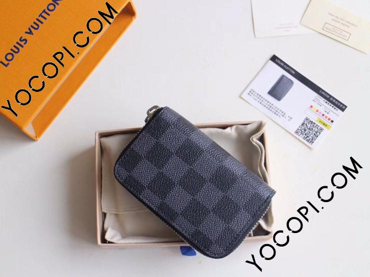 N63076】 LOUIS VUITTON ルイヴィトン ダミエ・グラフィット 財布