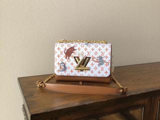 【M44460】 LOUIS VUITTON ルイヴィトン モノグラム バッグ スーパーコピー ツイスト MM レディース ショルダーバッグ 2色可選択
