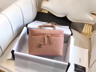 【A57343 Y83927 5B452】 CHANEL シャネル バッグ スーパーコピー 2018/19年秋冬 ヴァニティー ケース ラムスキン & ウッド レディース ショルダーバッグ 3色可選択 ベージュ