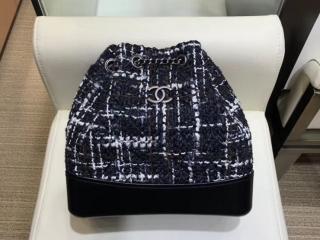 【A94485 Y83781 K0991】 GABRIELLE CHANEL ガブリエル ドゥ シャネル バッグ コピー ツイード & カーフスキン スモール バックパック ブラック、ネイビーブルー、ブラウン & エクリュ