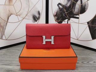 【constance0270】 HERMES Constance エルメス コンスタンス 長財布 スーパーコピー レディース 二つ折り財布 国産牛革 シルバー金具 11色可選択