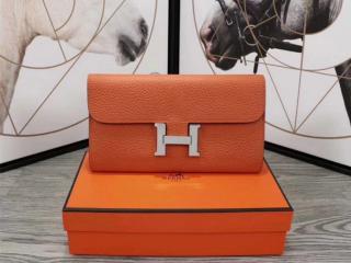 【constance0271】 HERMES Constance エルメス コンスタンス 長財布 コピー レディース 二つ折り財布 国産牛革 シルバー金具 11色可選択