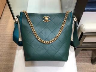 【A57573 Y83828 5B403】 CHANEL シャネル バッグ スーパーコピー ホーボー バッグ カーフスキン ＆ グログラン レディース ショルダーバッグ 5色可選択 ブルー