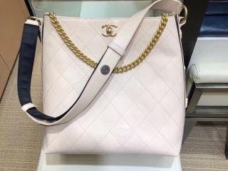 【A57576 Y83828 5B165】 CHANEL シャネル バッグ コピー ホーボー バッグ カーフスキン ＆ グログラン レディース ショルダーバッグ 5色可選択