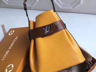 【M52803】 LOUIS VUITTON ルイヴィトン エピ バッグ コピー ツイストバケット レディース ショルダーバッグ 3色可選択 サフラン